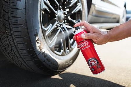 Mothers Mothers Speed Tire Shine, 15 oz. Aerosol — Long-Lasting, High-Gloss “Just Dressed” Finish — No - Outdoor Depot