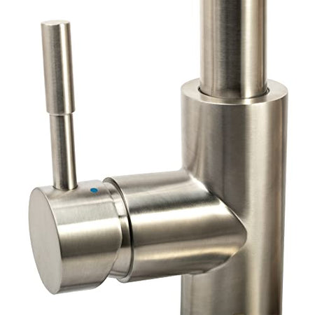 Dura Faucet Dura Faucet RV Streamline Single Handle Pull-Down Kitchen Sink Faucet - Optional Deck Plate - Outdoor Depot