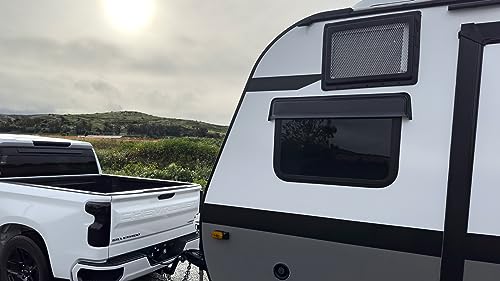 GT Styling RainBlade RV Window Deflector and Sun Visor (Fits 36-42 inch Wide Window) Smoke - Outdoor Depot