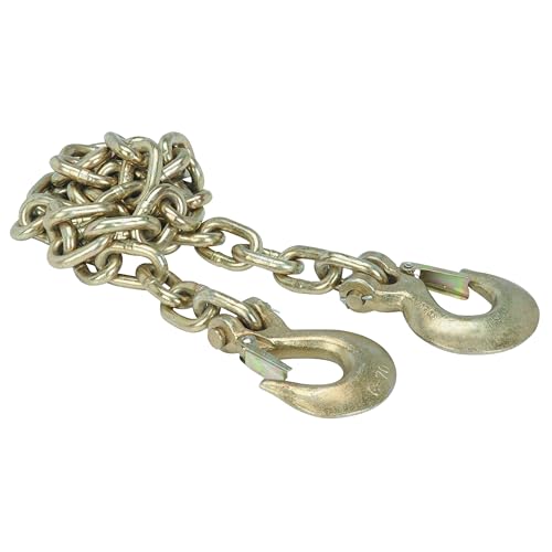 GEN-Y Hitch GEN-Y Hitch Towing Safety Chain for Trailers and RVs - 3/8 Inches x 84 Inches with 2 Safety Slip - Outdoor Depot