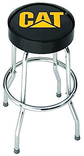 Plasticolor Plasticolor 004776R01 Caterpillar CAT Logo Garage Stool , Black - Outdoor Depot