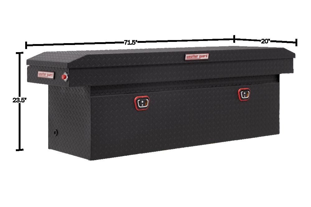 WEATHER-GUARD Model 123-52-04 Saddle Box, Aluminum - Outdoor Depot