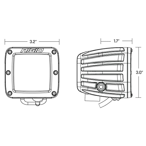 RIGID INDUSTRIES RIGID 504815 D-Series PRO SAE Fog White Pair - Outdoor Depot