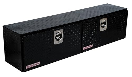 Weather Guard Weather Guard Model 372-5-02 Hi-Side Truck Box, Aluminum, Gloss Black, 8.9 cu ft capacity - Outdoor Depot
