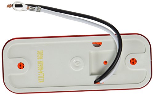 ダイヤモンド ダイヤモンド Diamond Group 52719 Red 4" x 1.5" Weatherproof LED Marker Light with Reflector - Outdoor Depot