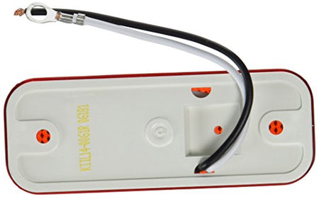 ダイヤモンド ダイヤモンド Diamond Group 52719 Red 4" x 1.5" Weatherproof LED Marker Light with Reflector - Outdoor Depot