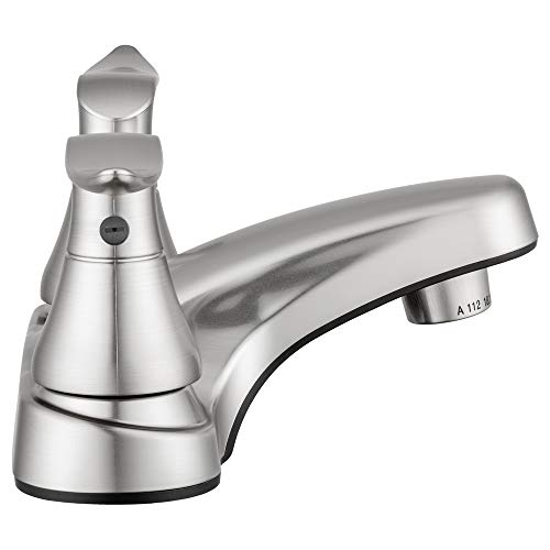 Dura Faucet Dura Faucet DF-PL700LH-SN RV Bathroom Faucet with Winged Levers (Satin Nickel) - Outdoor Depot