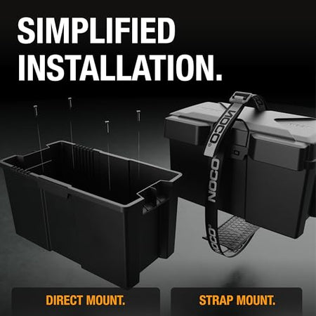 NOCO NOCO Snap-Top BG31 Battery Box, Group 24-31 12V Battery Box for Marine, Automotive, RV, Boat, Camper - Outdoor Depot