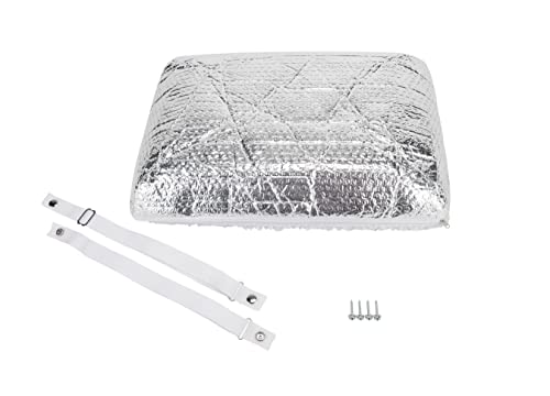 Camco 14" x 22" RV Vent Insulator Cover for Roof or Skylight with Reflective Surface and Foam Core for Camper Accessories, Triple Layer