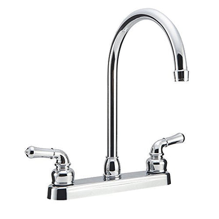 Dura Faucet Dura Faucet DF-PK330HC-CP RV J-Spout Kitchen Sink Faucet (Chrome) - Outdoor Depot