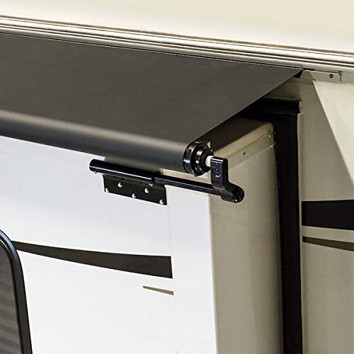 Solera Solera Black Slide Topper Awning - 11'6" (11'1" Fabric) - Outdoor Depot