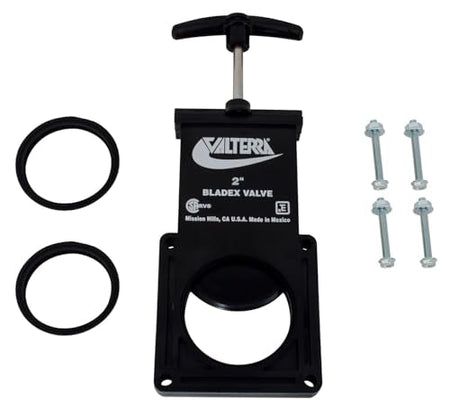 Valterra Valterra T1002VP Bladex Waste Valve with Plastic Handle - 2" , Black - Outdoor Depot
