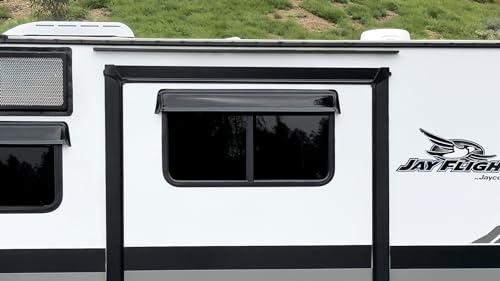 GT Styling RainBlade RV Window Deflector and Sun Visor (Fits 32-37 inch Wide Window) Smoke - Outdoor Depot