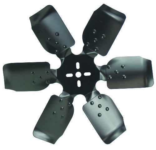 Derale 17317 Heavy Duty Fan Blade Series 1000 17" Steel Rigid Race Belt Driven Fan Standard Rotation