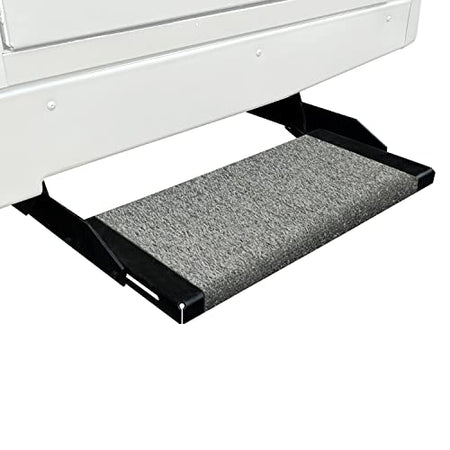 Prest-O-Fit Prest-O-Fit 2-1043 Wraparound RV Step Rug Stone Gray 18 In. Wide - Outdoor Depot