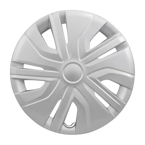 CCI Wheel Cover IWC49514S, 14 Inch, 10 Spoke, Gloss Painted, Silver, ABS Plastic, Set of 4, Fits 2017-2024 Mitsubishi Mirage