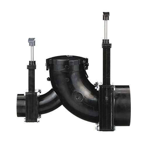Valterra Valterra Ell Double Rotating Valve, Mess-Free Waste Valve for RV's, Campers, Trailers, 3" Hub x - Outdoor Depot
