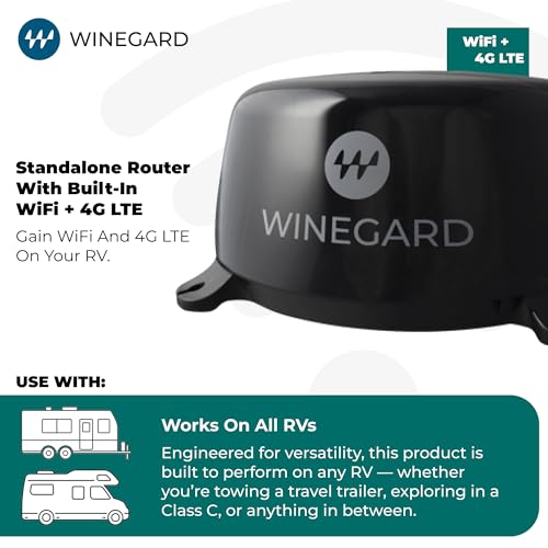 Winegard Winegard Connect 2.0 4G WF2-435 Router and WiFi Extender – High-Performance 4G LTE – Long-Range - Outdoor Depot