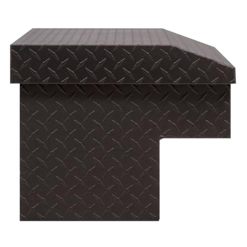Weather Guard Weather Guard Model 184-52-04 41in Lo-Side Truck Box, Aluminum, Textured Matte Black, 3.0 cu - Outdoor Depot