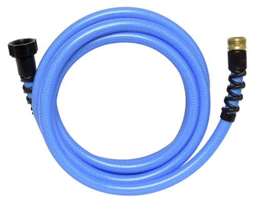 Valterra Valterra W01-8120 AquaFresh High Pressure Drinking Water Hose with Hose Savers - 1/2" x 10', Blue - Outdoor Depot