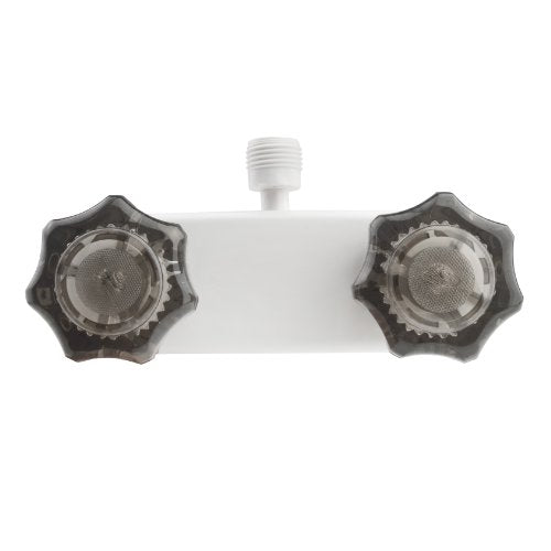 Dura Faucet Dura Faucet DF-SA100S-WT RV/Motorhome/Trailer Shower Faucet Valve Diverter with Smoked Acrylic - Outdoor Depot