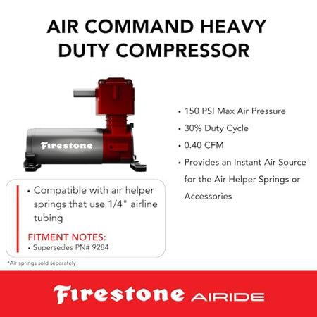 Airide Firestone Airide 9499 Heavy Duty Air Compressor | 5-150 PSI | Versatile Mounting Design | Heavy-Duty - Outdoor Depot