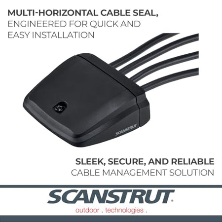 Scanstrut Scanstrut DS-H-Multi-BLK Horizontal Multi Cable Seal – Black - Outdoor Depot