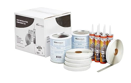 Dicor Dicor 401-CK Rubber Roof Kit - Includes Bonding Adhesive, RV, Trailer, Motorhome Repair Tape Butyl - Outdoor Depot