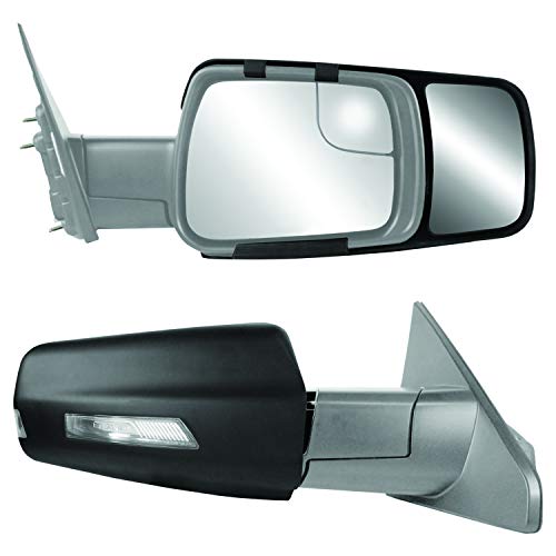 Fit System K SOURCE Snap & Zap 80730 Custom Fit Towing Mirror for 2019 up Ram 1500 Pick-up, Patented - Outdoor Depot