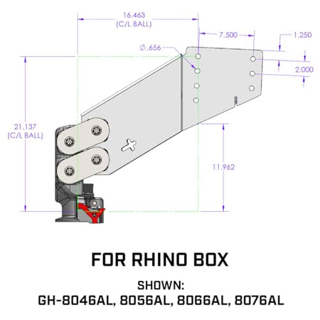 GEN-Y Hitch GEN-Y Hitch Rhino Fifth Wheel Pin Box with Gooseneck SnapLatch Coupler | 3,500-6,500 LBS Pin - Outdoor Depot