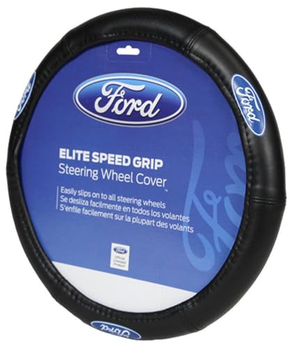 PLASTICOLOR 006725R01 Ford Elite Premium Logo Steering Wheel Cover Wheels & Tires