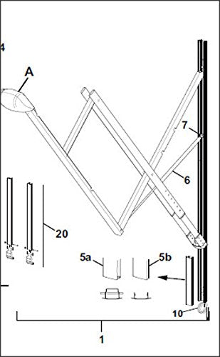 CAREFREE Carefree R001642BLK Awning Arm Assembly , Black, 67 inch x 3.5 inch - Outdoor Depot