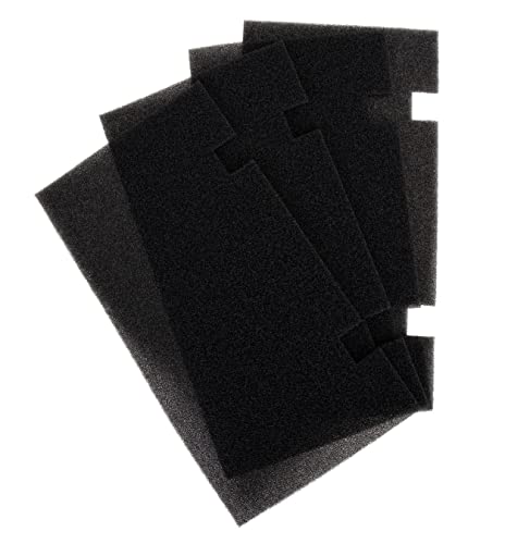 Camco RV A/C Air Filter Replacements | Compatible with Dometic Ducted Return Air Assemblies Requiring a 7-11/16-inch x 14-1/8-inch Grille | Contains (4) Air Filters, Black (40408)