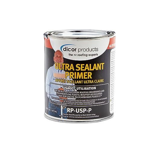 Dicor Dicor RP-USP-P Ultra Sealant Primer - 16 Oz, Clear, Prep for Sealing TPO and EPDM Membranes, Rooftop - Outdoor Depot