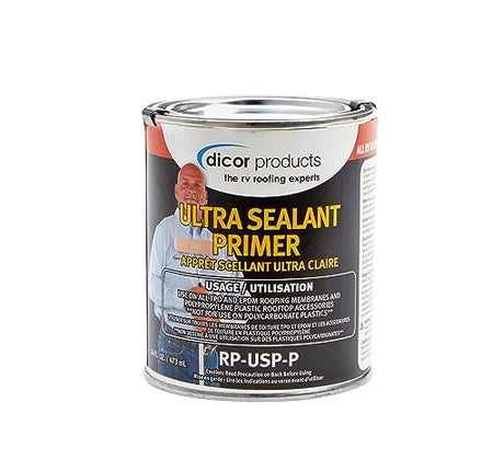 Dicor Dicor RP-USP-P Ultra Sealant Primer - 16 Oz, Clear, Prep for Sealing TPO and EPDM Membranes, Rooftop - Outdoor Depot