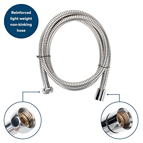 Camco Camco 43713 RV Shower Head Kit with On/Off Switch and 60" Flexible Shower Hose (Chrome) - Outdoor Depot