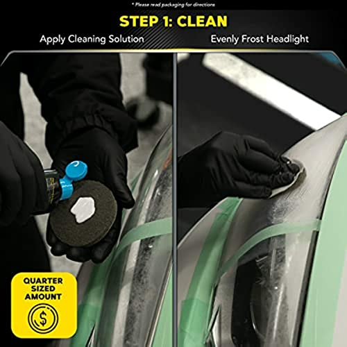 Meguiar's Meguiar's Two Step Car Headlight Restoration Kit, Headlight Cleaner Restores Clear Car Plastic and - Outdoor Depot