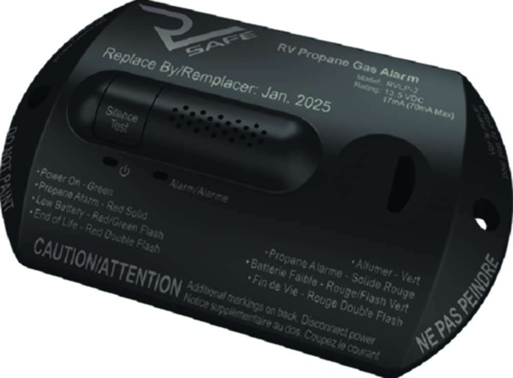 RV SAFE RV Safe RVLP-2B Propane Gas Alarm - 2-Wire, Black - Outdoor Depot