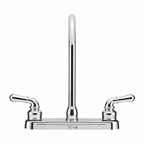 Dura Faucet Dura Faucet DF-PK330HC-CP RV J-Spout Kitchen Sink Faucet (Chrome) - Outdoor Depot