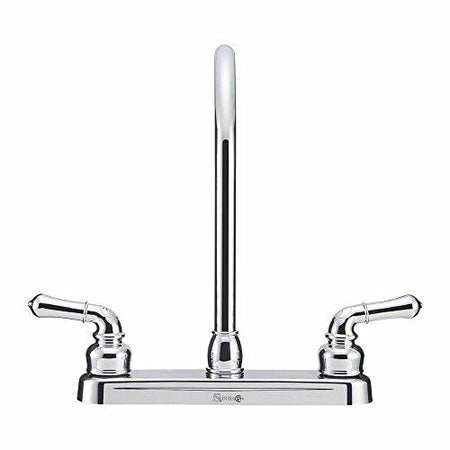 Dura Faucet Dura Faucet DF-PK330HC-CP RV J-Spout Kitchen Sink Faucet (Chrome) - Outdoor Depot