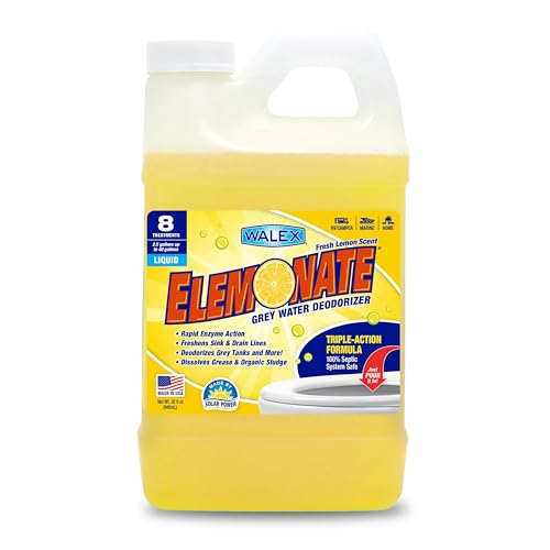 Walex Walex Elemonate Liquid Grey Water Deodorizer for RV, Camper & Marine - Dissolves Grease & Organic - Outdoor Depot