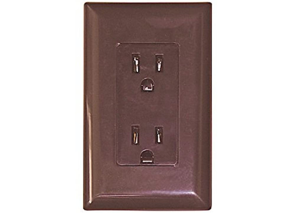 VALTERRA LLC WDR15BR Diamond Group  Brown 15 Amp Decor Speed Box Receptacle RV & Camper