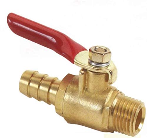 Moeller 033306-10 1/4 NPT 3/8" Barb Brass Valve