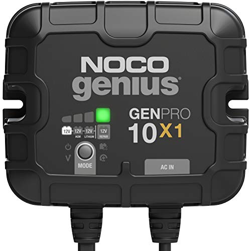 NOCO NOCO Genius GENPRO10X1: 1-Bank, 10A Onboard Battery Charger - 10A Per Bank, 12V Waterproof Marine - Outdoor Depot