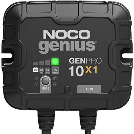 NOCO NOCO Genius GENPRO10X1: 1-Bank, 10A Onboard Battery Charger - 10A Per Bank, 12V Waterproof Marine - Outdoor Depot