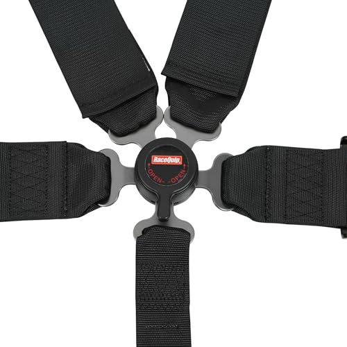 RaceQuip RaceQuip Auto Racing Harness Set Camlock 5 Point Pull-Down Lap SFI 16.1 Black 741001 - Outdoor Depot