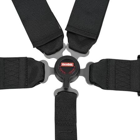 RaceQuip RaceQuip Auto Racing Harness Set Camlock 5 Point Pull-Down Lap SFI 16.1 Black 741001 - Outdoor Depot