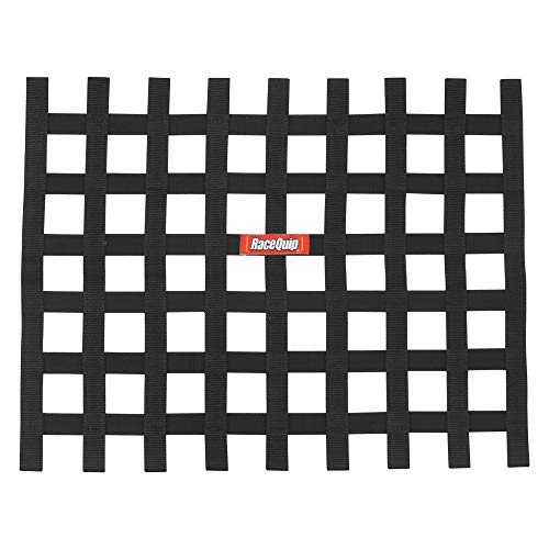 RaceQuip® 721005RQP Window Net 1 in Webbing - 18 x 24 in Rectangle - Black