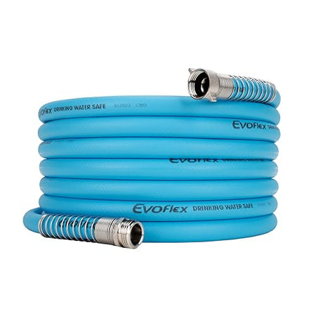 Camco Camco EvoFlex 25-Foot Drinking Water Hose | Features an Extra Flexible Construction | Stainless Steel - Outdoor Depot