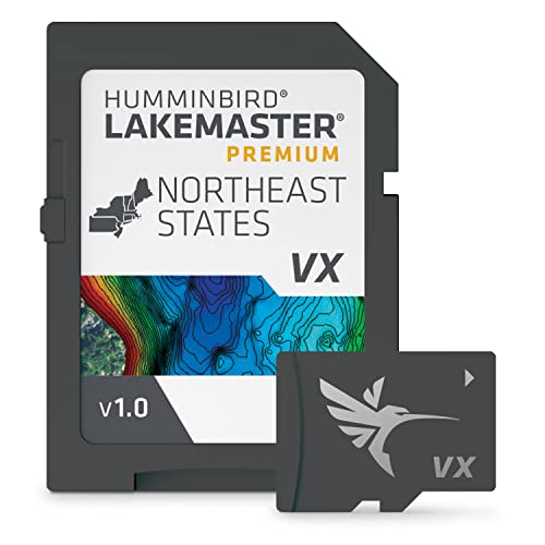 Humminbird LakeMaster Premium Northeast V1 Map SD Card for Fish Finders